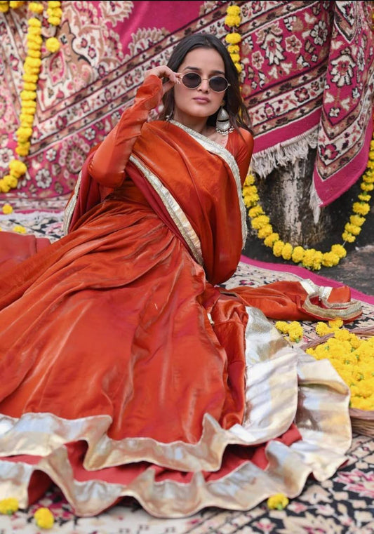 Krushi-MD Heavy Fendy Silk Anarkali suit Maruti Designer (MD)