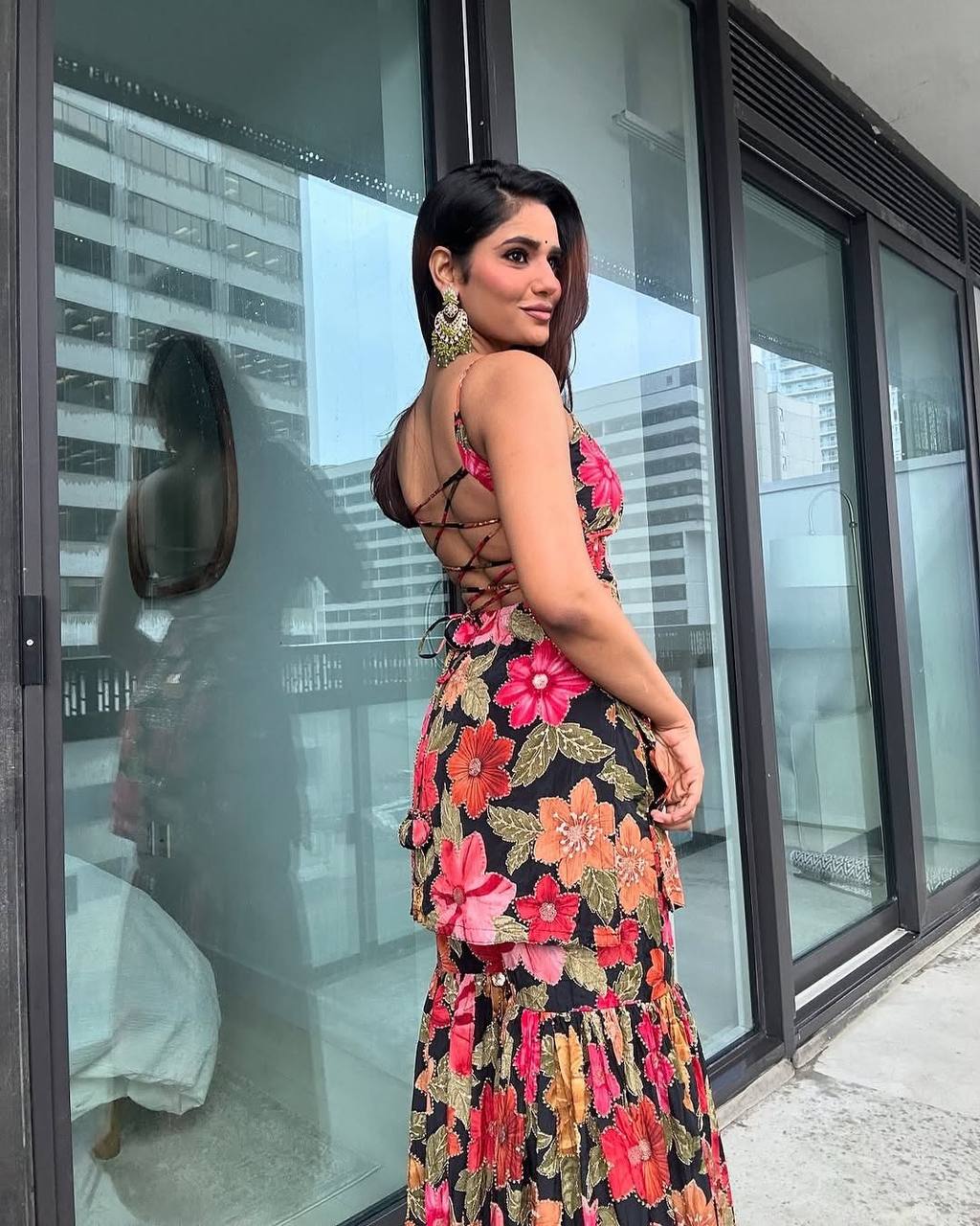 Tanisha -HK Pure Chinon Silk Sharara Set HK Fashion