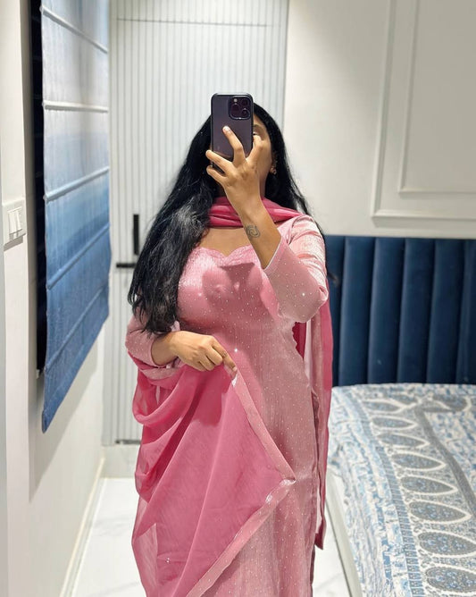 Vaishali-KD  Barbari Silk Top pent set KD