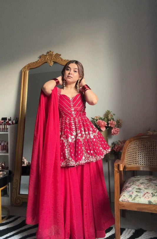 Happy-TD  Faux Blooming Sharara set Thirteen D