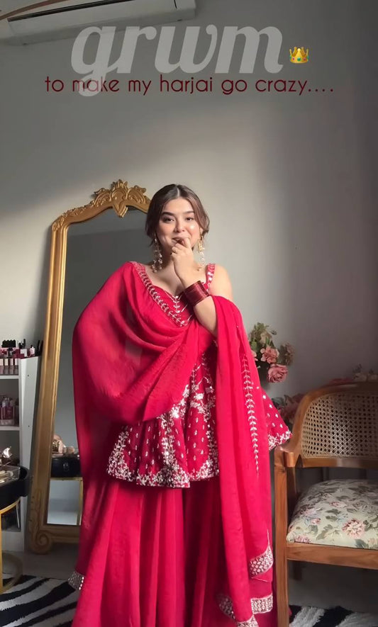 Happy-TD  Faux Blooming Sharara set Thirteen D