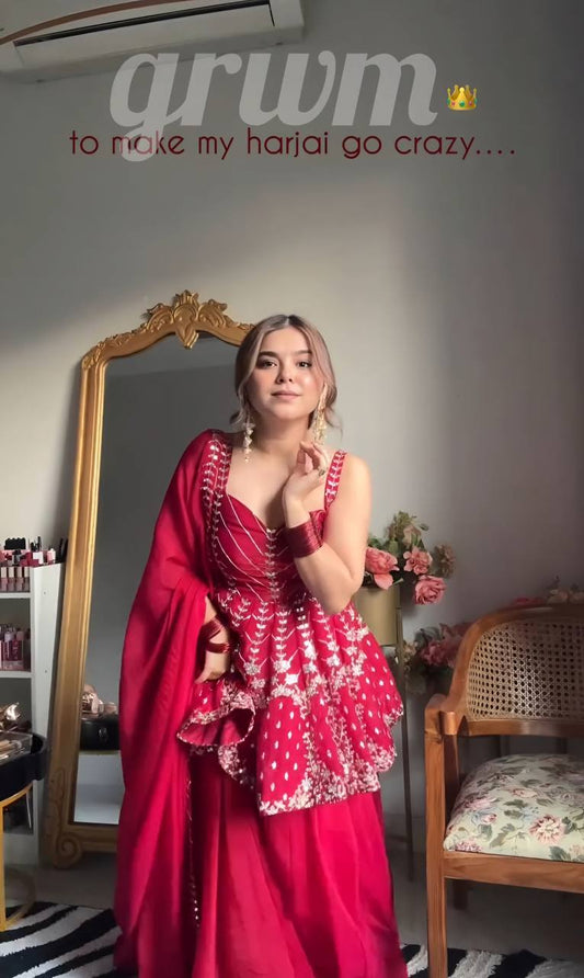 Happy-TD  Faux Blooming Sharara set Thirteen D