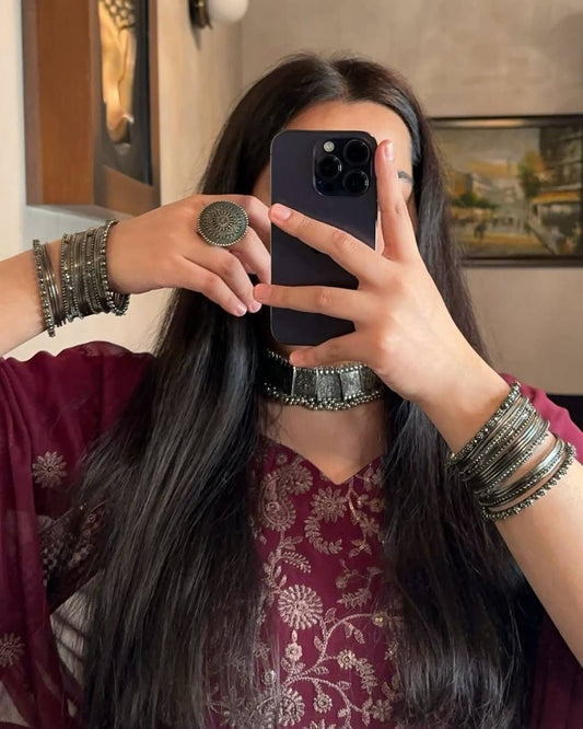 Lina-MC FOX GEORGETTE Top Pent Set Maruti Creation (MC)