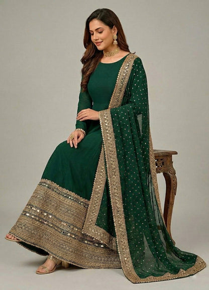 Bela-ZSR Roman silK Anarkali Gown set