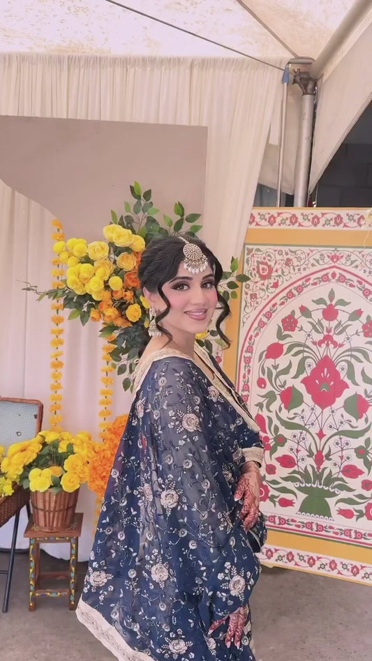 Hiral-PD Heavy Faux Georgette sharara plazzo set