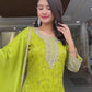 Designer Heavy Chinon Silk Top and Plazzo with Dupatta – Fully Stitched Embroidered Ensemble
