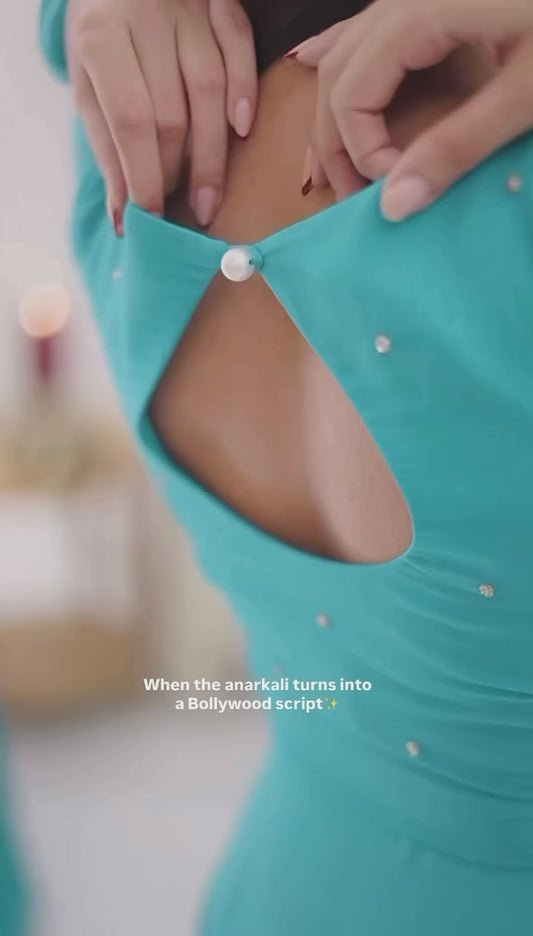 Pooja-SRK Faux Georgette Long kurti set