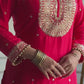 Pure Cosmo Silk Designer Party Wear Top and Pant with Intricate Heavy Embroidery and Sequins Work