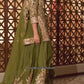 Fancy Dupatta with Party Wear Top and Plazzo in Heavy Embroidered Chinon Silk