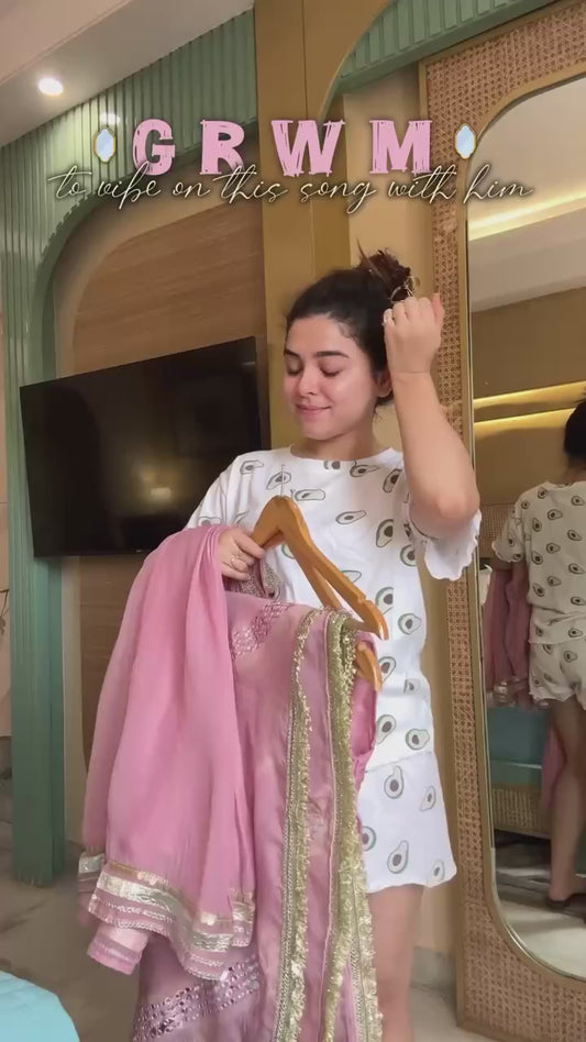 Sahiba -SRK Tabby Organza Sharara Set with Embroidery