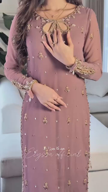 Mahi-SRK Premium Party Wear Faux Georgette Top and Plazzo Set