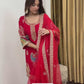 Exclusive Party Wear Crepe Silk Outfit with 5mm Sequence Embroidery and Fancy Lace Dupatta