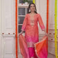 Designer Party Wear Kurti and Pant with Heavy Chinon Silk Embroidery and Digital Work