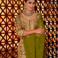 Fancy Dupatta with Party Wear Top and Plazzo in Heavy Embroidered Chinon Silk