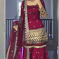 New Designer Party Wear Top and Plazzo Set with Fancy Dupatta and Heavy Embroidery