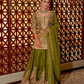 Fancy Dupatta with Party Wear Top and Plazzo in Heavy Embroidered Chinon Silk